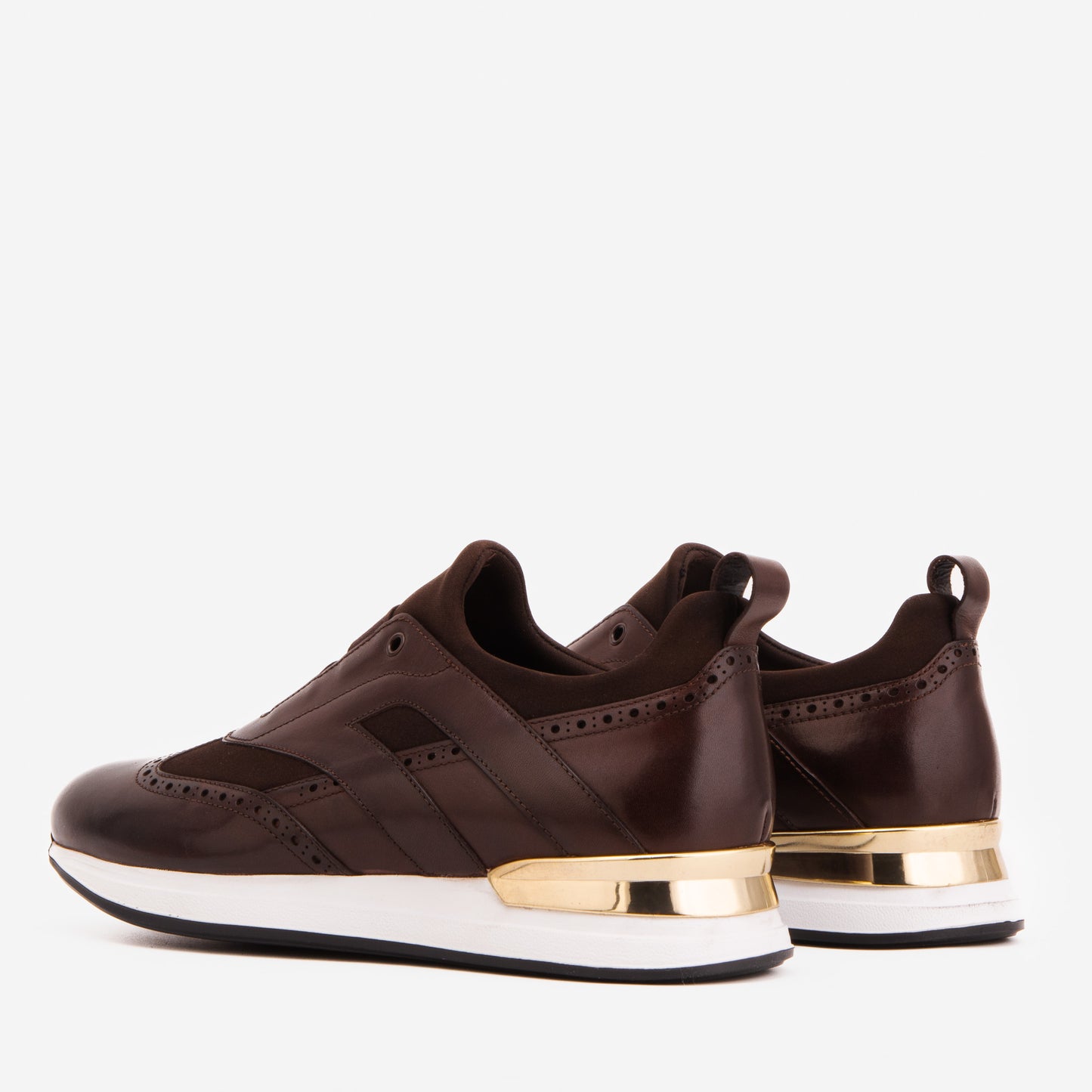 The Arcadia Brown Leather Men Sneaker