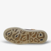 The Venezia Gold & Black Leather Sneaker