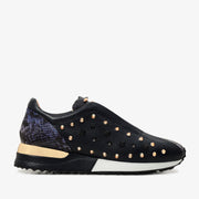 The Infanta Dark Blue Spike Leather Sneaker For Women Limited Edition