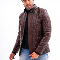 The Modena Quilted Leather Men Jacket