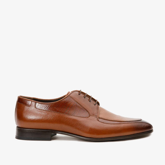 The Gardi Tan Leather Derby Men Shoe