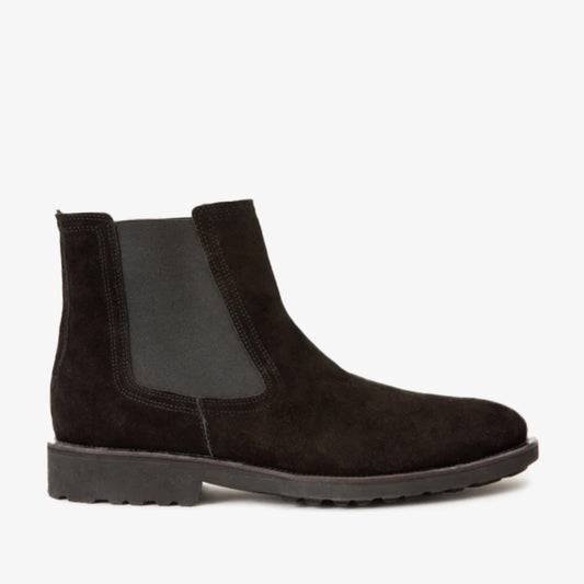 The Nayrobi Black Suede Leather Chelsea Casual Men Boot