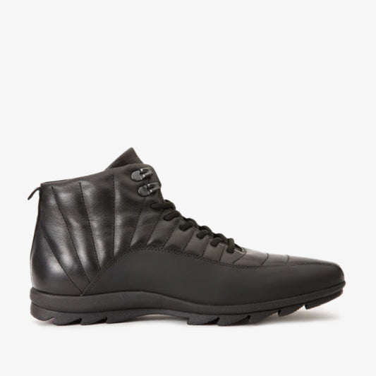 The Merter Black Leather Casual Lace-Up Men Boot Final Sale!