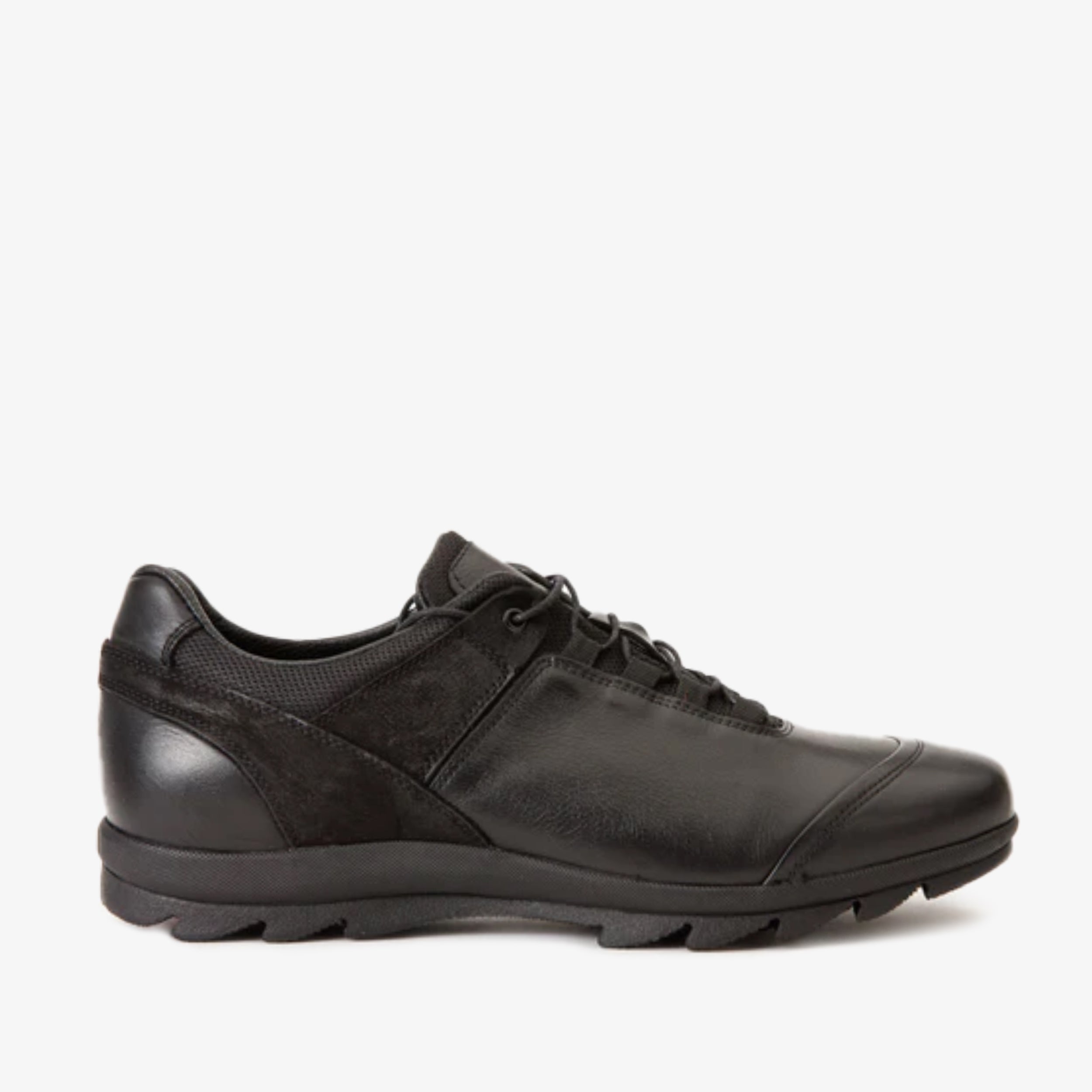 The Madrid Black Leather Casual  Men Shoe