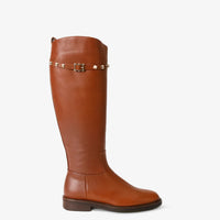 The Rica Tan Leather Knee High Women Boot Final Sale!