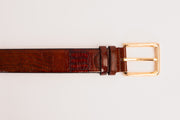 The Bangkok Brown  Calfskin Belt