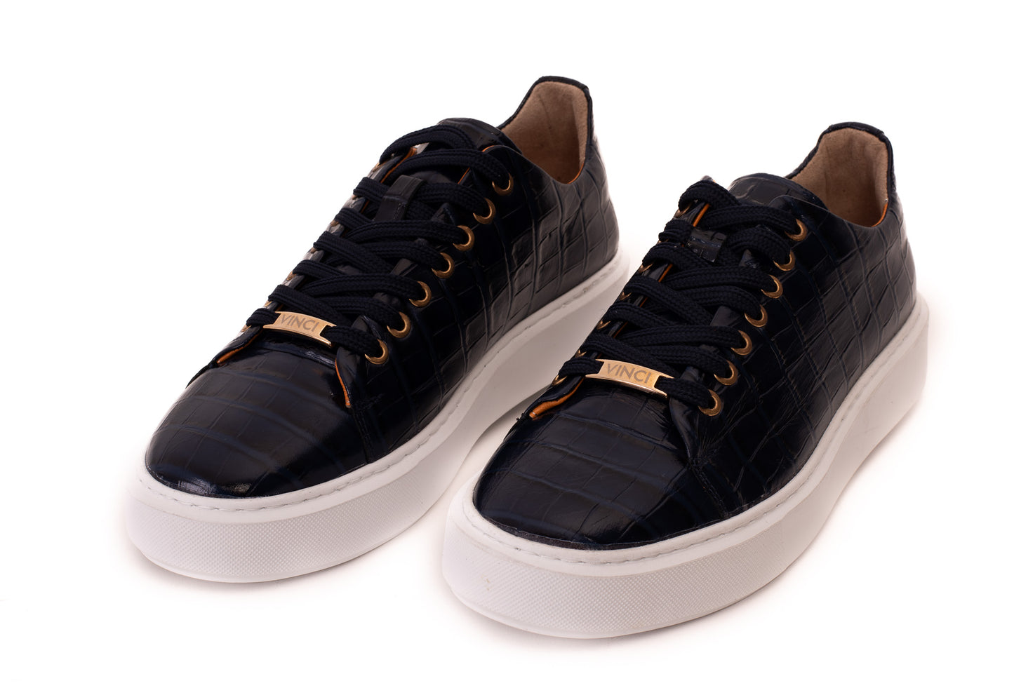 The Dublin Blue Leather Men Sneaker