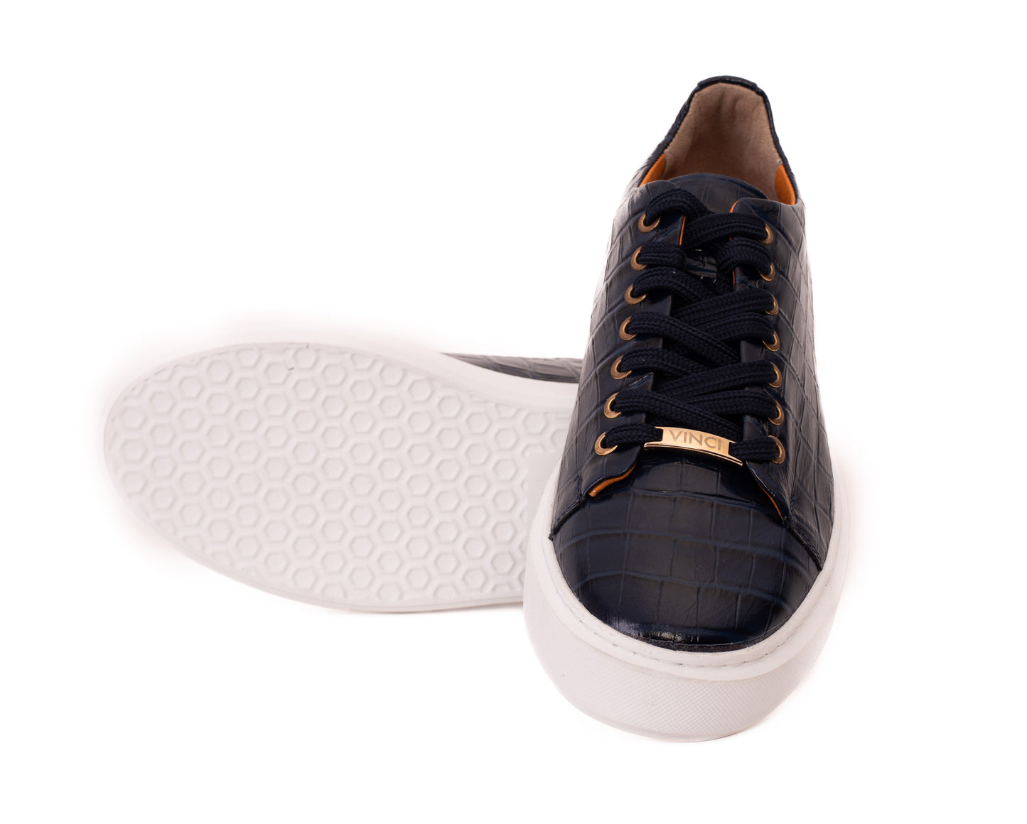 Zapatillas de piel azul Dublin para hombre