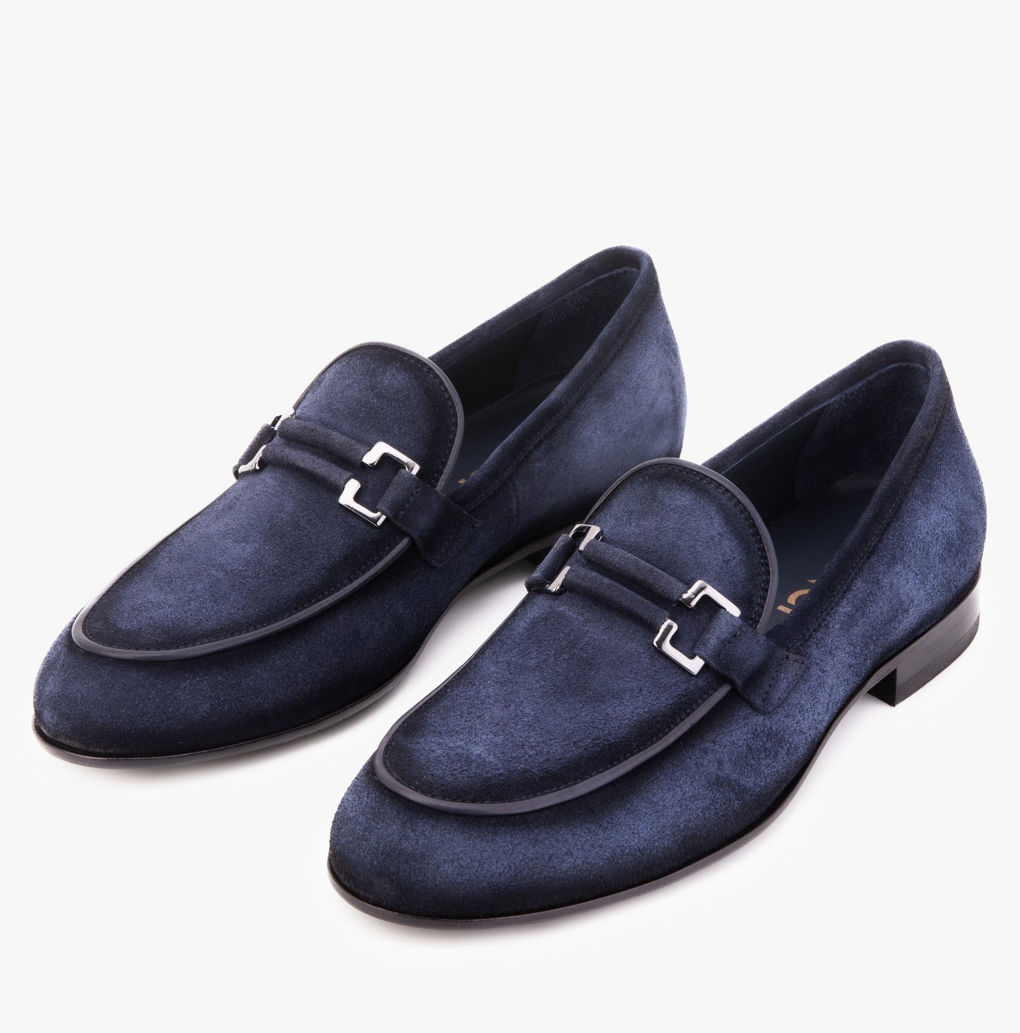The Brooks Navy Suede Bit Loafer Men Shoe