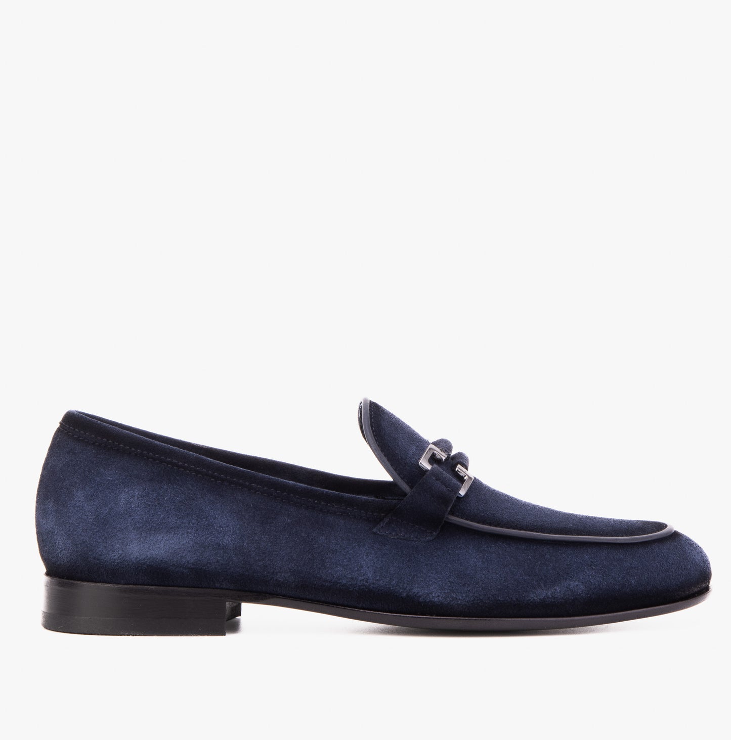 The Brooks Navy Suede Bit Loafer Men Shoe