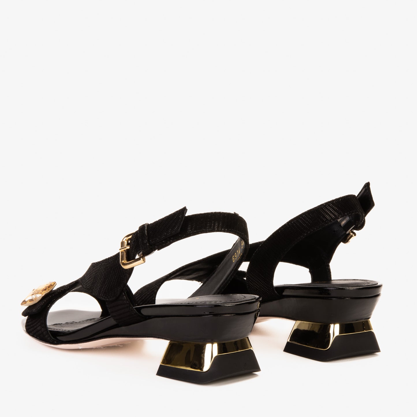 The Iconic Black Leather Women Sandal
