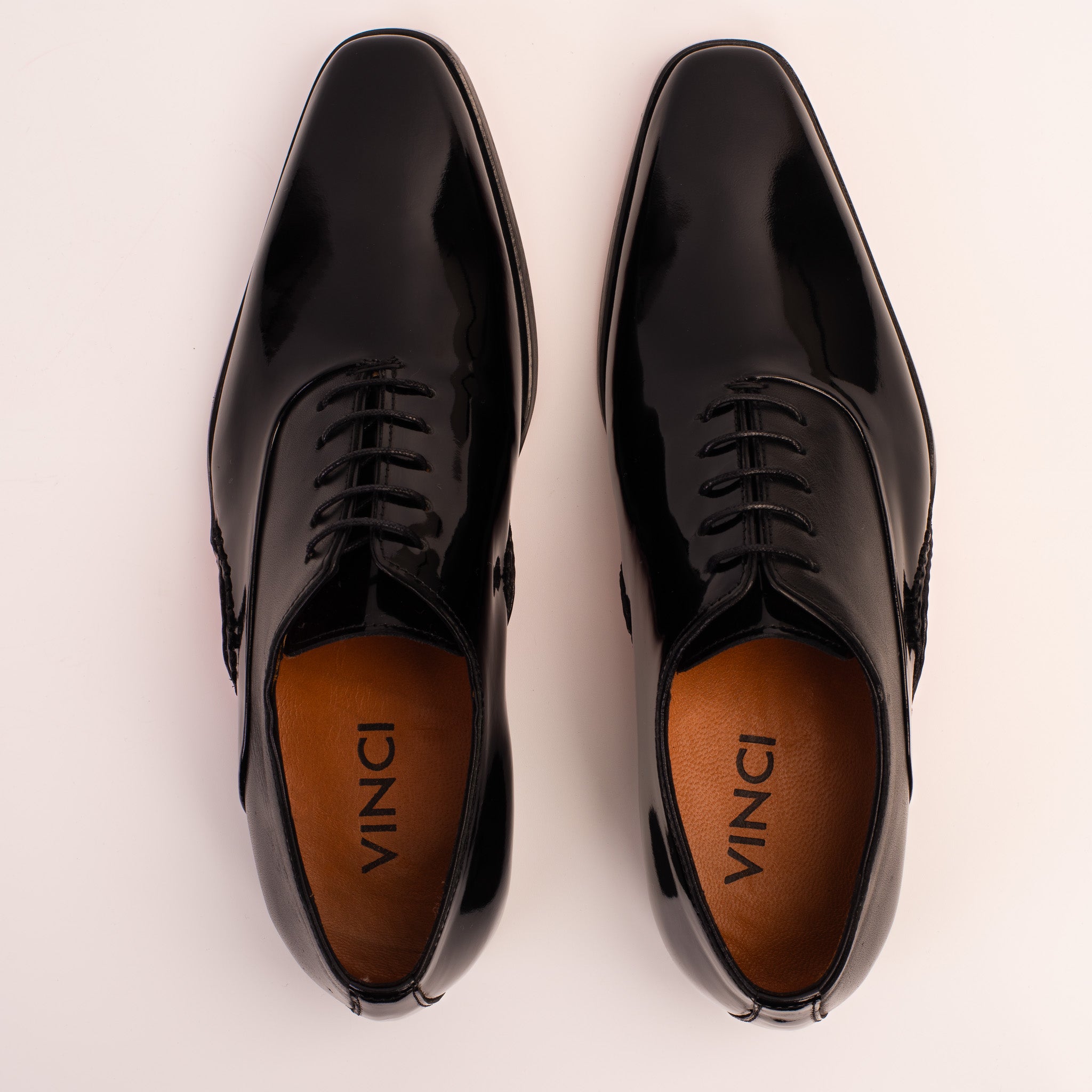 CH003 Men's Black-White Sole Patent Leather Casual Classic Shoes |  STREETMODE ™