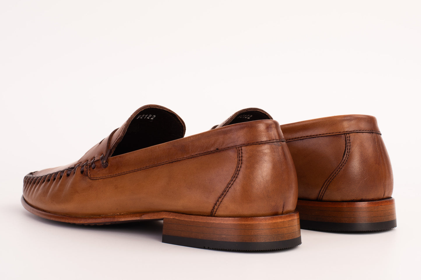 حذاء Eregli Tan Leather Penny Loafer للرجال