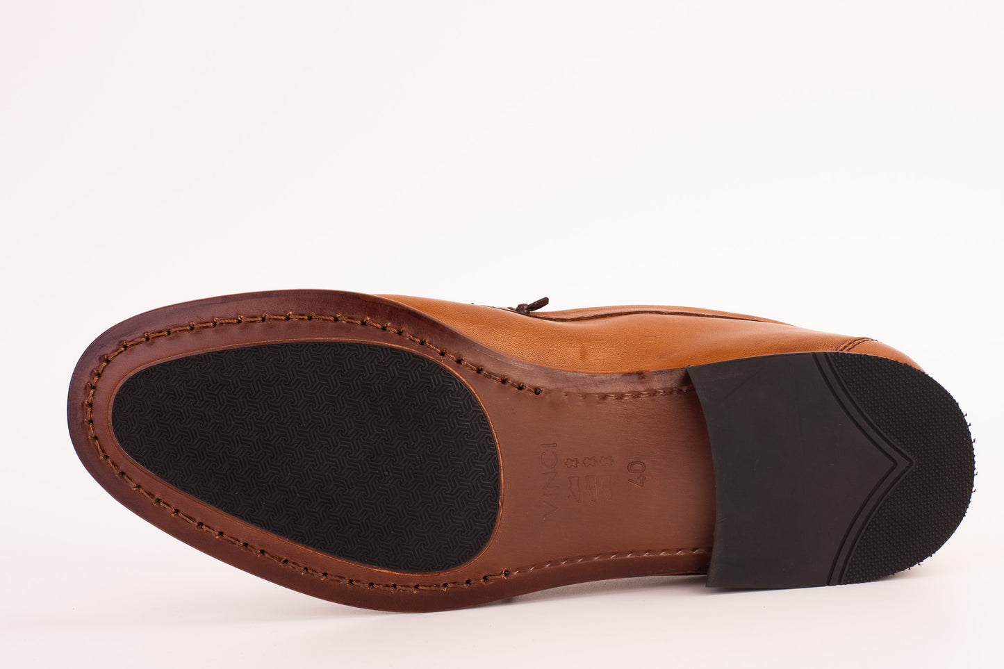 The Eregli Tan Leather Penny Loafer Men Shoe