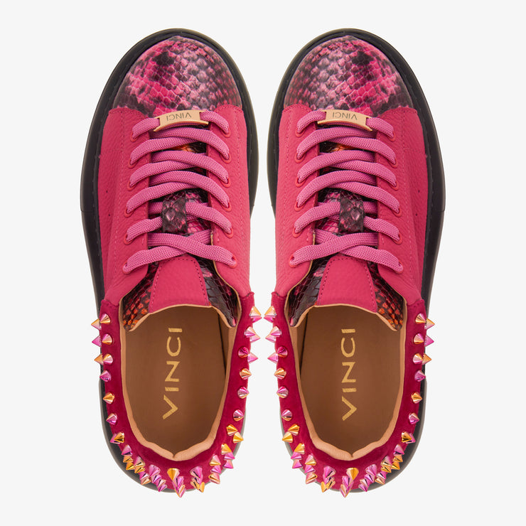 The Venezia Fushia Leather Sneaker