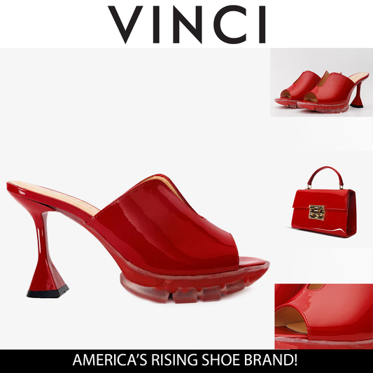 The Caratal Red Patent Leather Women Sandal