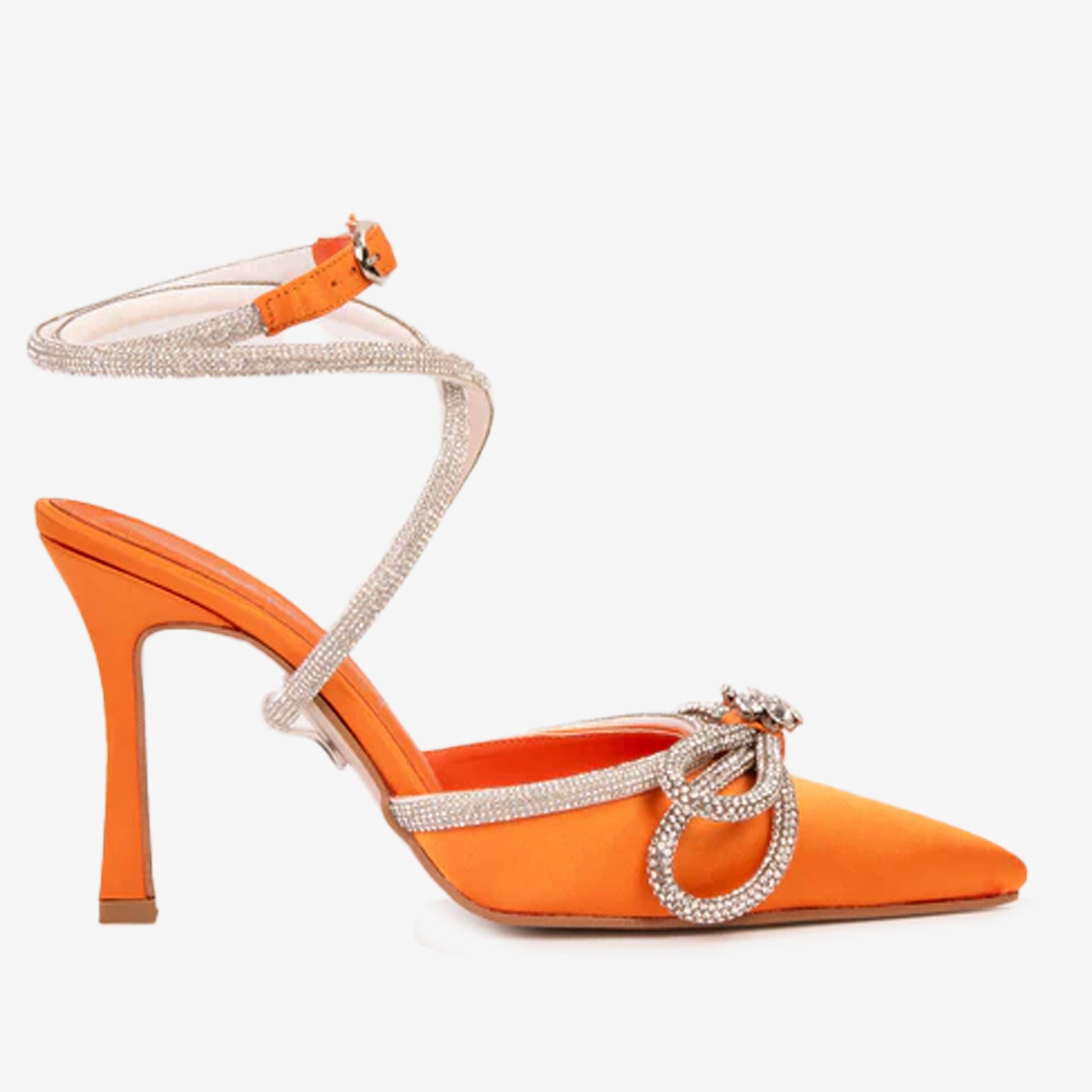 Venta Final de las Sandalias de Mujer Floransa de Cuero Naranja