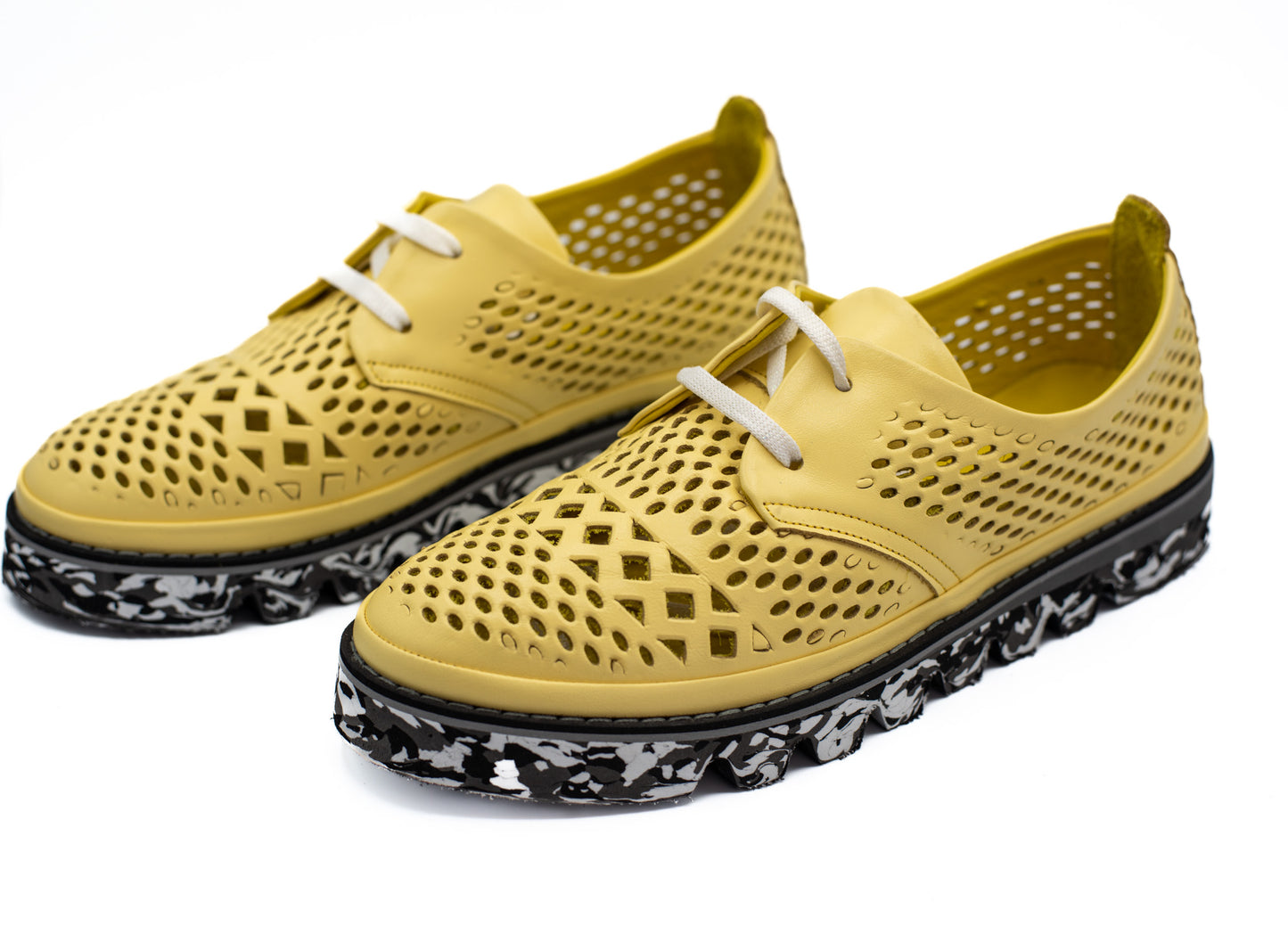 The Tirnova Yellow Leather Flat Shoe Final Sale!