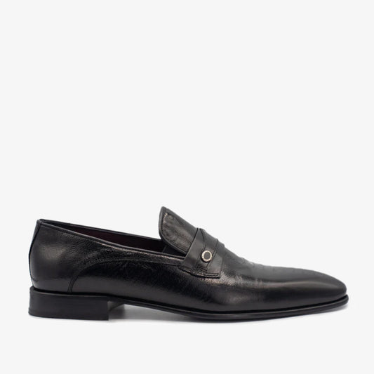 The Bangkok Black Penny Loafer Men Shoe