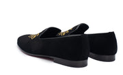 The Lazio Shoe Black Suede Slip-on Loafer