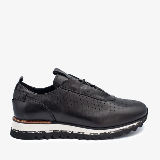 The Pennsylvania Black Leather Men Sneaker