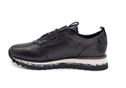 The Pennsylvania Black Leather Sneaker