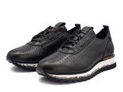 The Pennsylvania Black Leather Sneaker