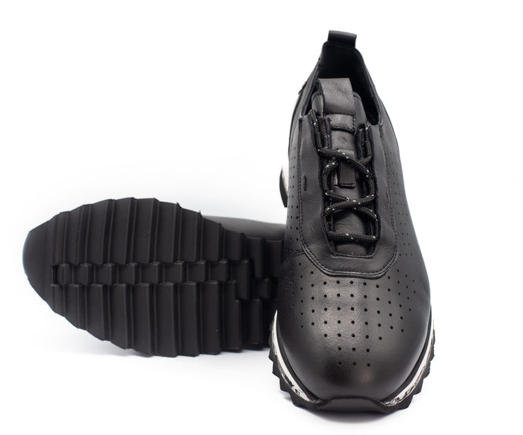 The Pennsylvania Black Leather Sneaker