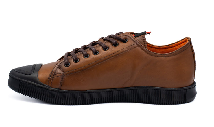 The Mumbai Brown Leather Sneaker