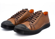 The Mumbai Brown Leather Sneaker
