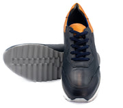 The Florida Dark Blue Leather Sneaker