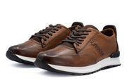  San Salvador Brown Leather Sneaker