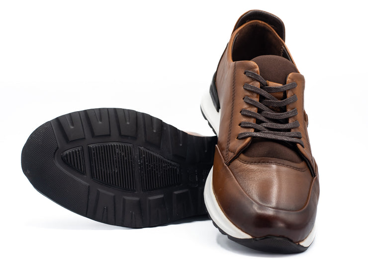  San Salvador Brown Leather Sneaker