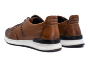  San Salvador Brown Leather Sneaker