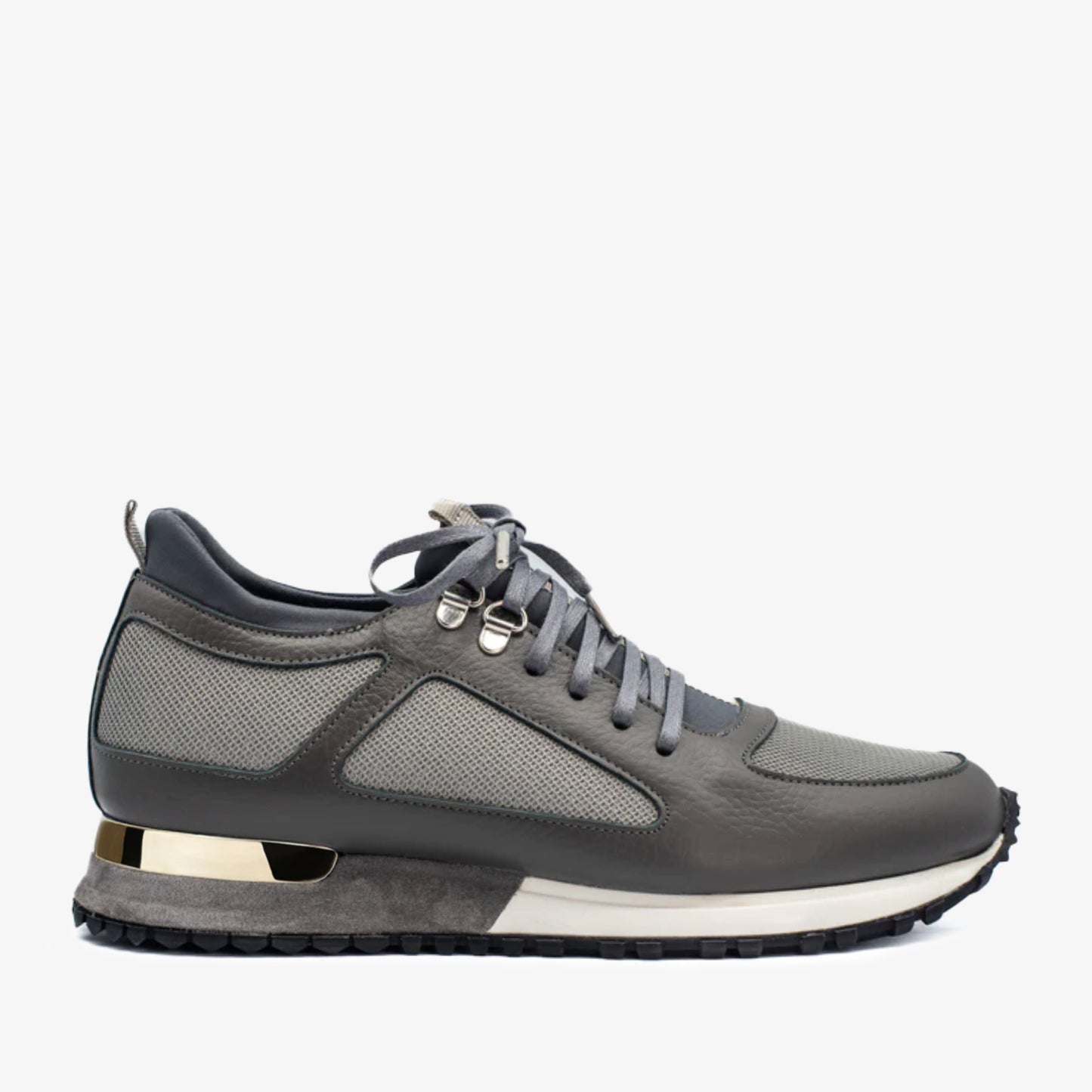 The Dos Rios Grey Leather Men Sneaker