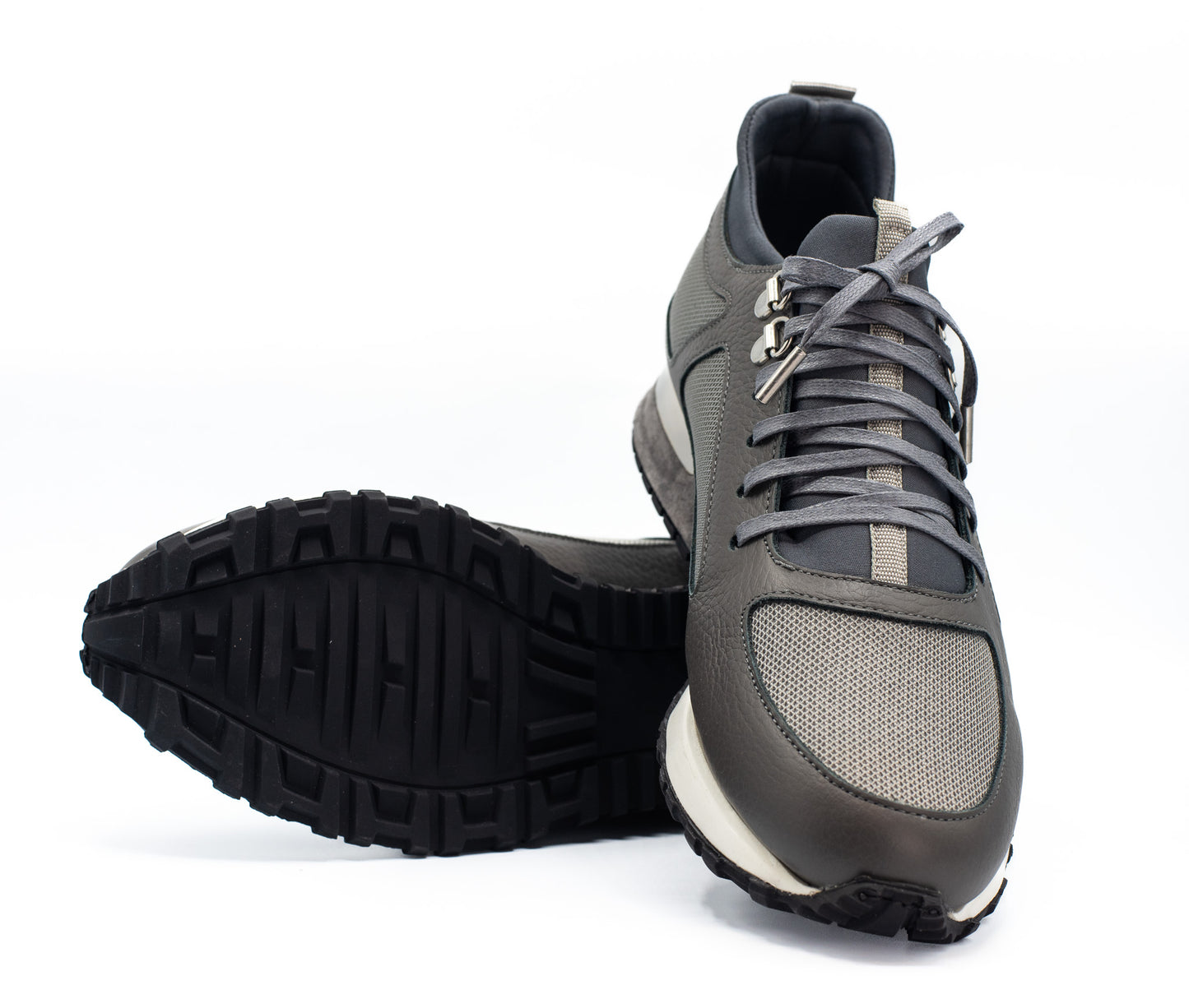 Zapatillas de piel gris Dos Ríos para hombre ¡Venta final!