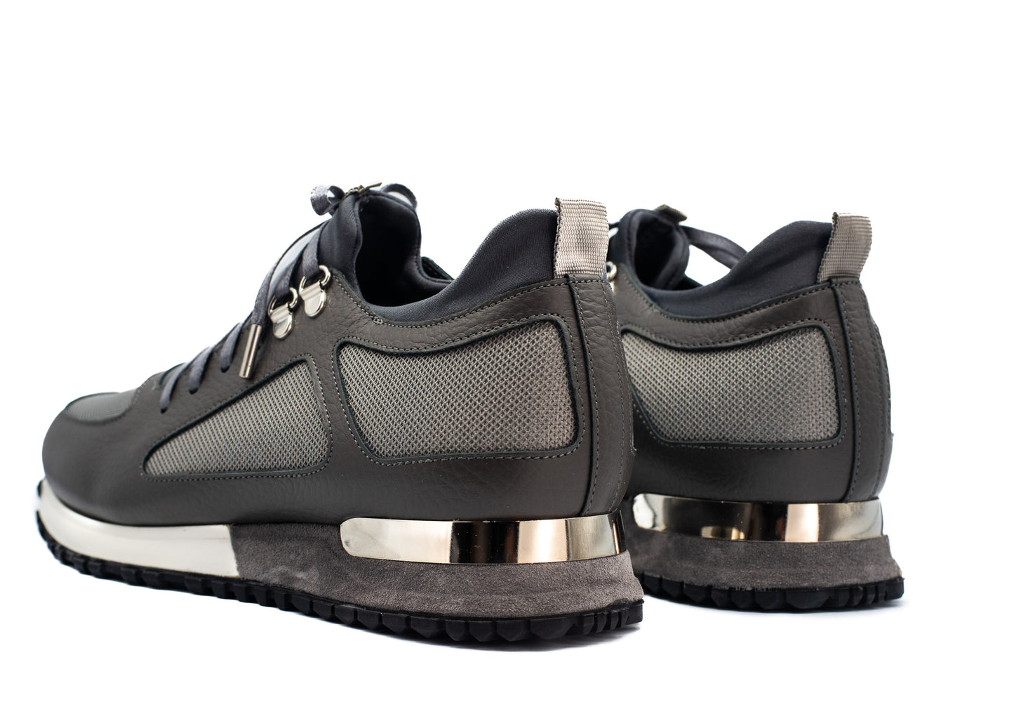 Zapatillas de piel gris Dos Ríos para hombre ¡Venta final!