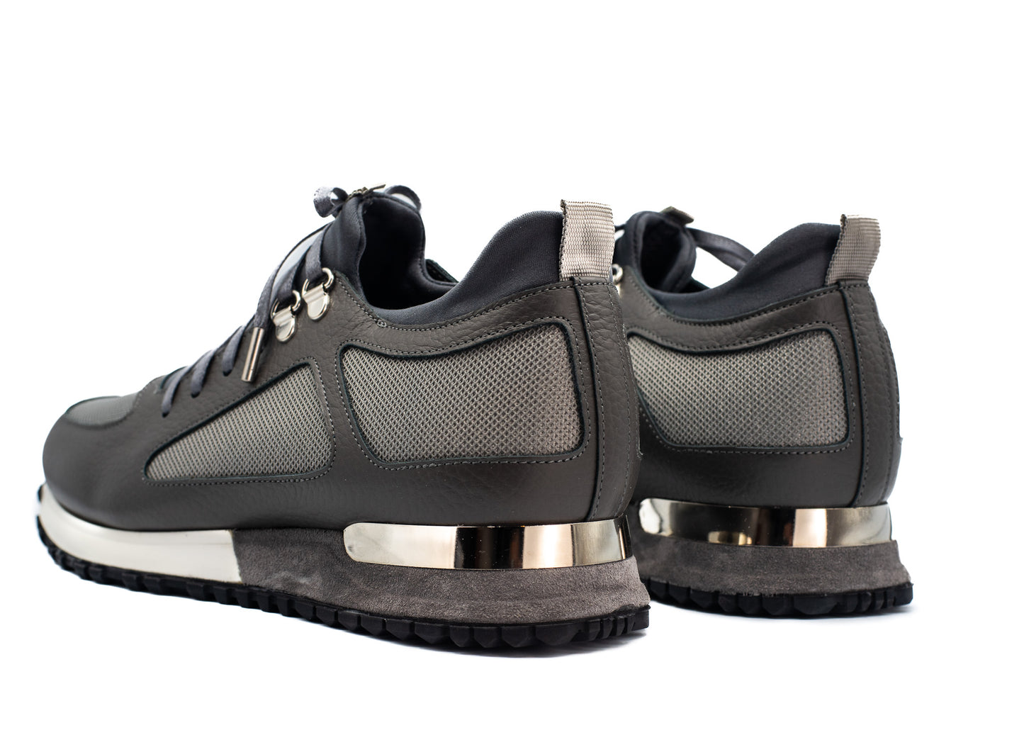 The Dos Rios Grey Leather Men Sneaker