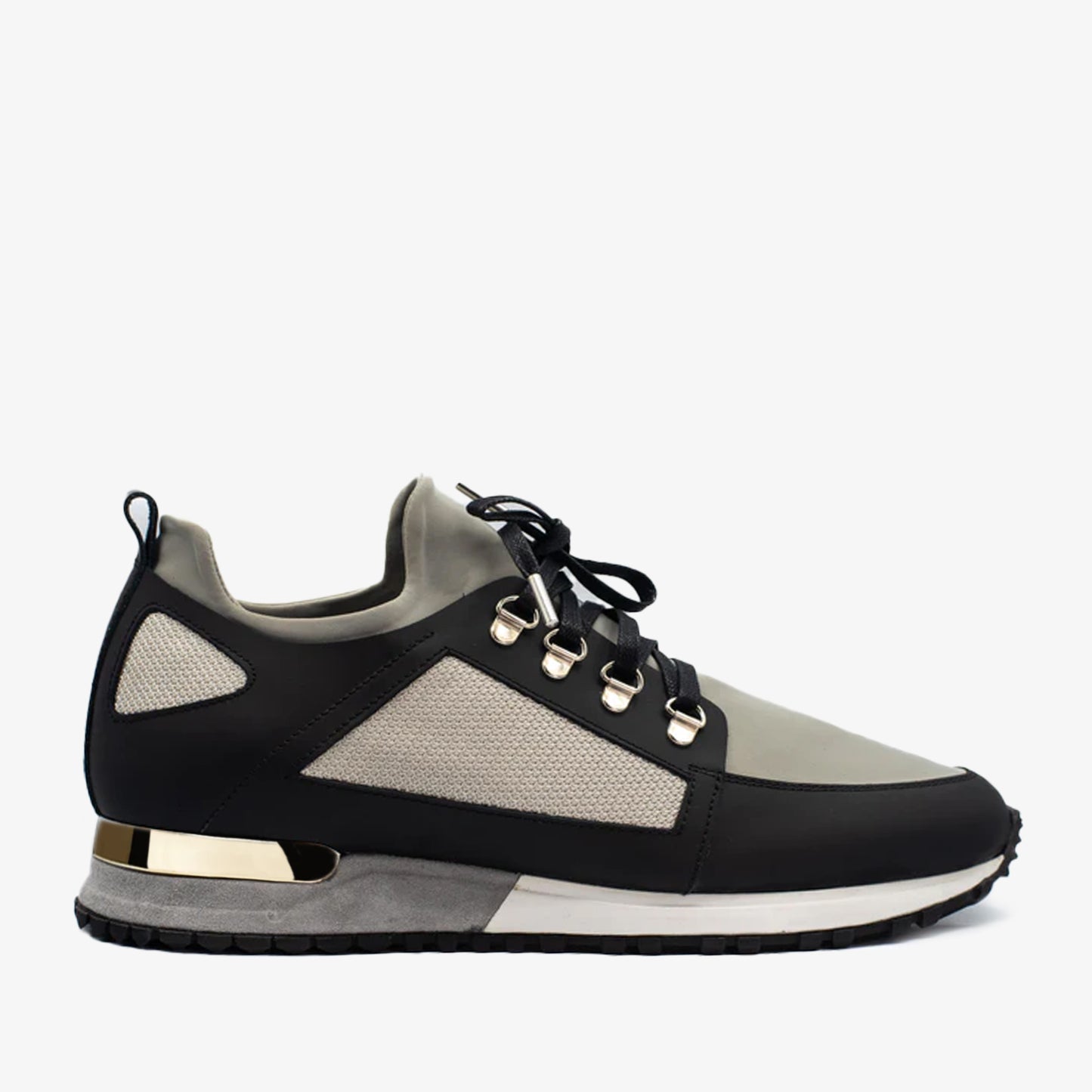 ¡Venta final de zapatillas de cuero gris Emir para hombre!