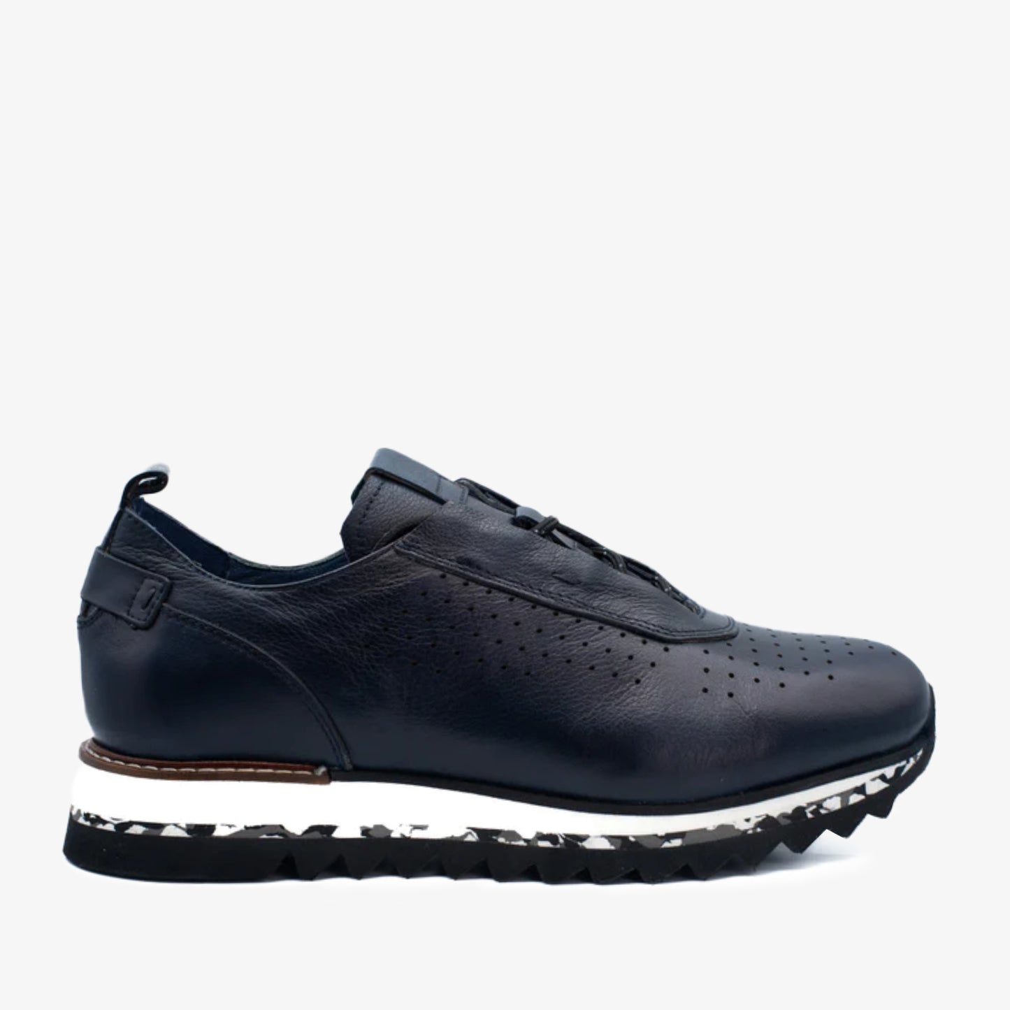 Zapatillas de cuero azul marino de Pensilvania para hombre ¡Venta final!