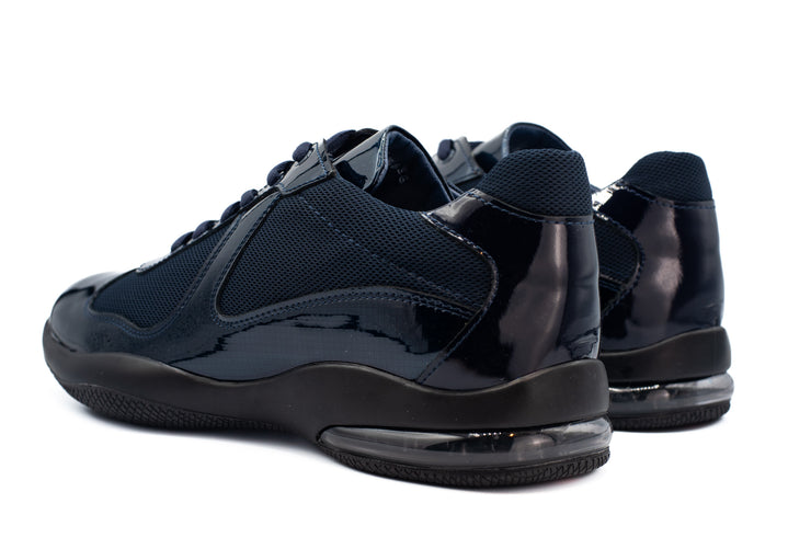 The Zona Navy Leather Sneaker