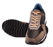 The Hoskova Jean Blue Leather Sneaker