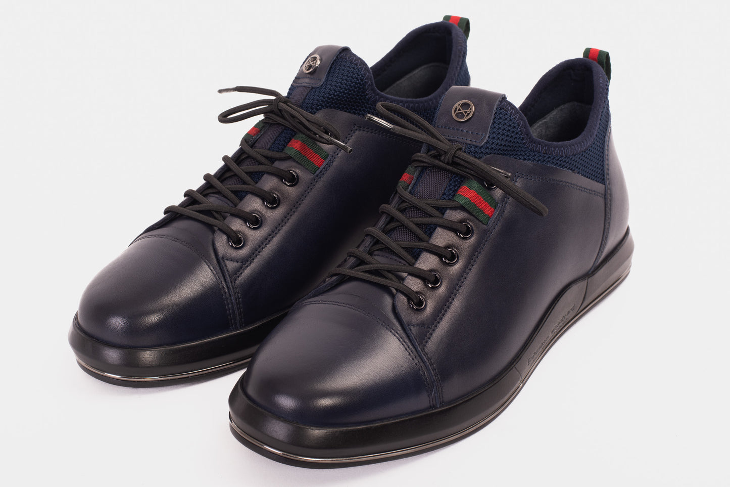 Zapatillas de cuero Hoxton Navy para hombre ¡Venta final!
