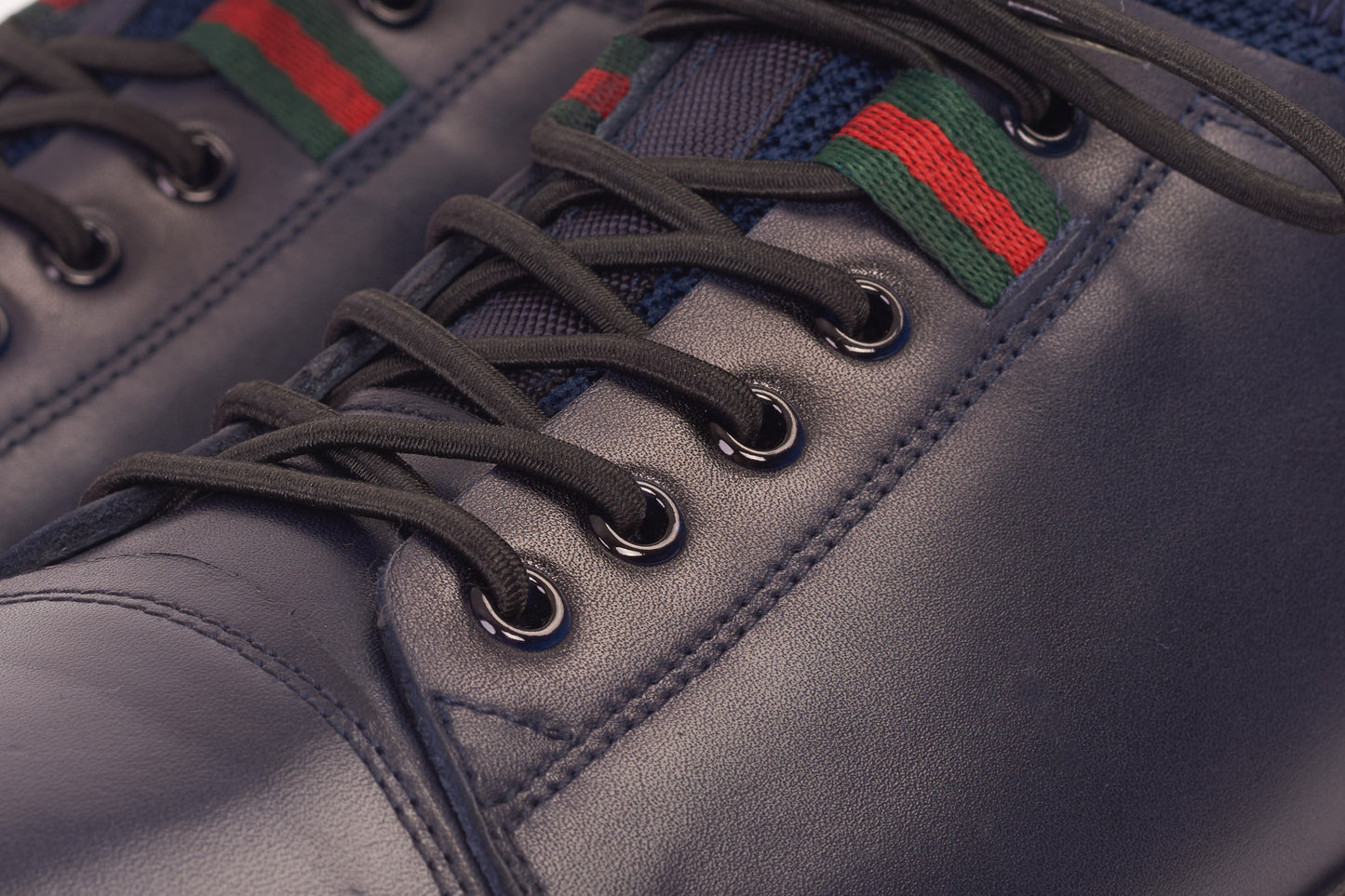 Zapatillas de cuero Hoxton Navy para hombre ¡Venta final!