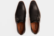 The Hagrid Black Single Monk Strap Handmade Shoe