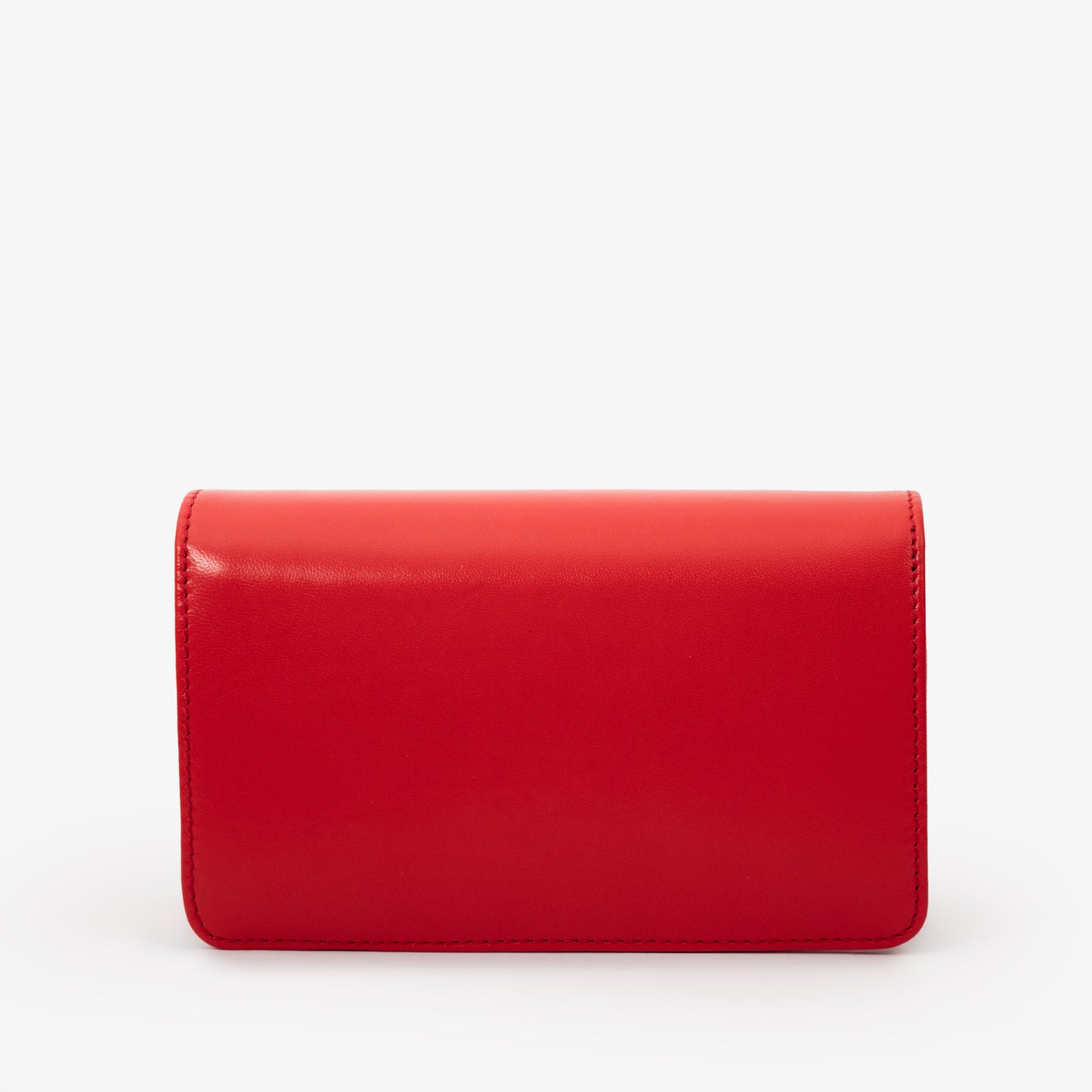 El bolso de cuero rojo Love