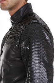 The Hepler  Black Leather Jacket