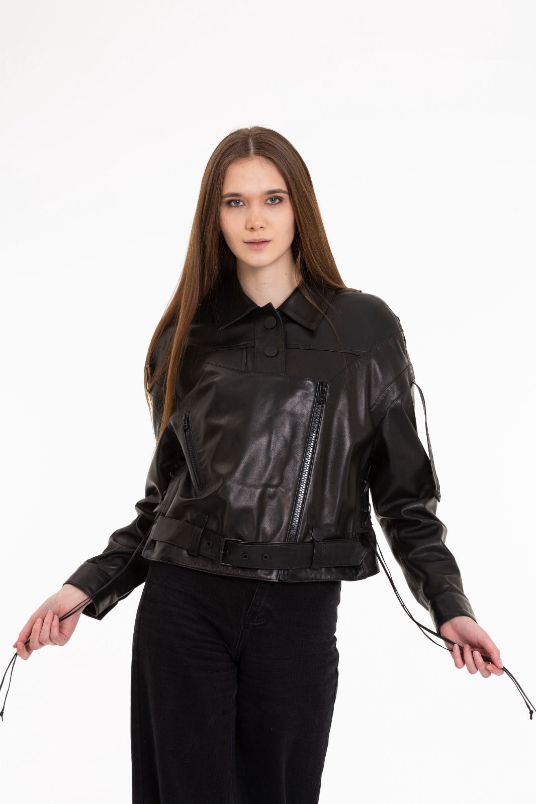 The Castellar Women Leather Jacket