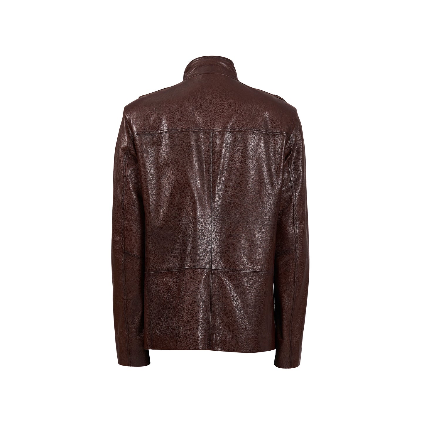 The Montclair Brown Men Leather Jacket
