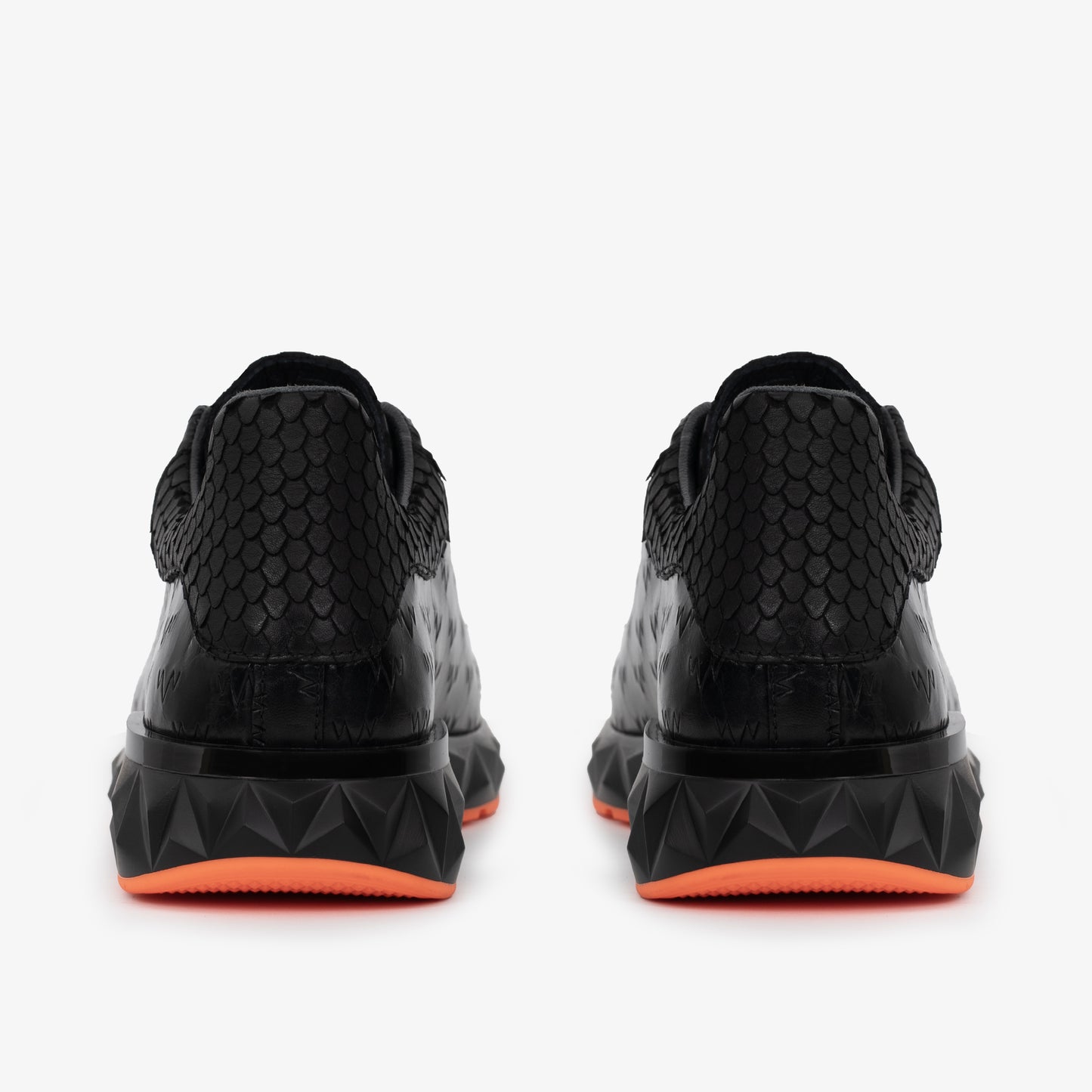 The Caesars Black Leather  Men Sneaker
